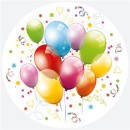 Colour Balloons balloon paper plate 8 pieces 18 cm