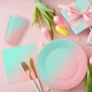 Colour Ombre paper plate 6 pcs 18 cm