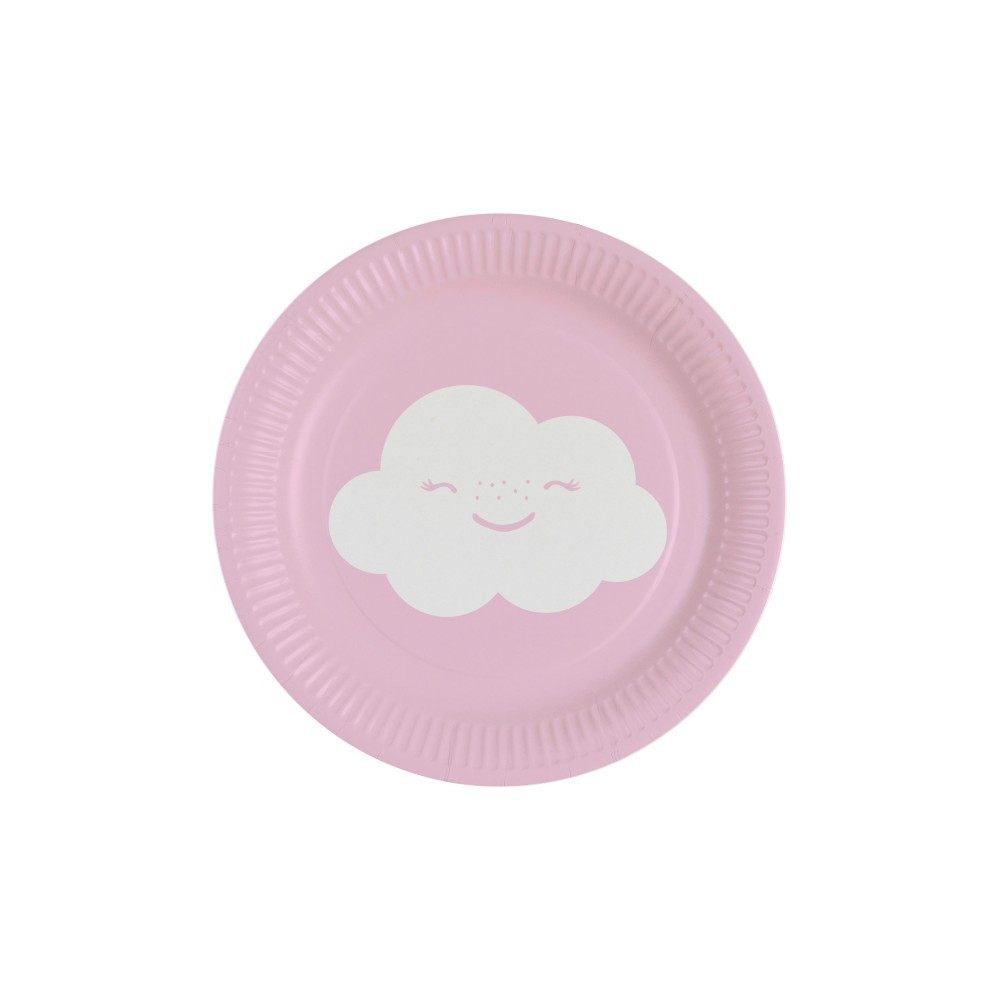 Rainbow Rainbow and Cloud and Cloud paper plate 8 pcs 18 cm