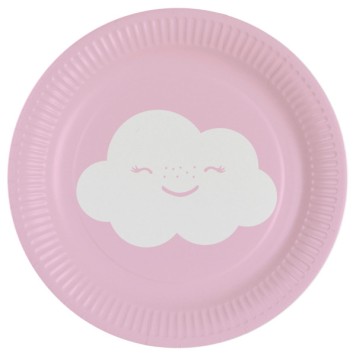 Rainbow Rainbow and Cloud and Cloud paper plate 8 pcs 18 cm