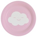 Rainbow Rainbow and Cloud and Cloud paper plate 8 pcs 18 cm