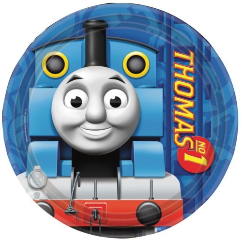 Thomas and Friends Blue paper plate 8 pcs 18 cm