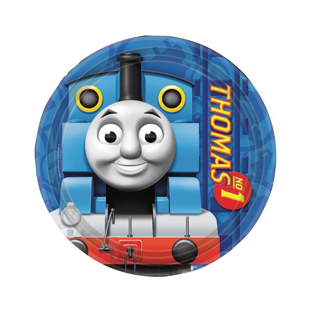 Thomas and Friends Blue paper plate 8 pcs 18 cm