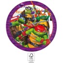 Teenage Mutant Ninja Turtles Purple paper plate 8 pcs 23 cm FSC