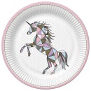 Unicorn Graphic Wild paper plate 8 pcs 18 cm