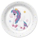Unicorn Magical paper plate 8 pcs 22.7 cm