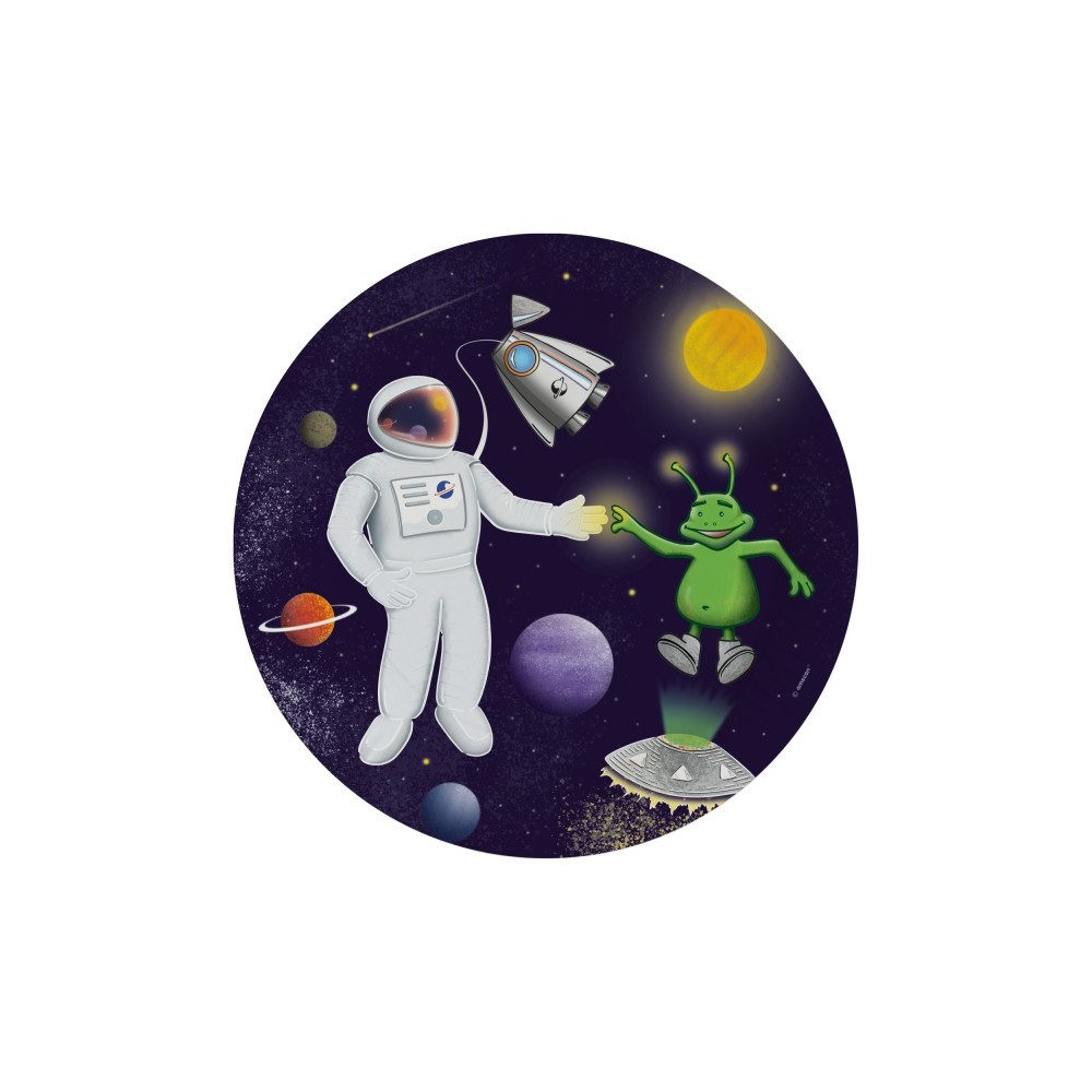 Space Space paper plate 8 pcs 23 cm