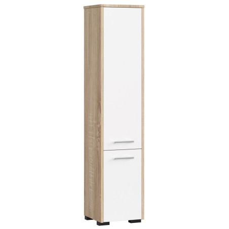 REGAŁ ŁAZIENKA FIN SŁUPEK 30 2D 140cm SONOMA / BIAŁY