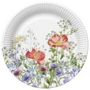 Colour Meadow in June Flower paper plate 8 pcs 18 cm