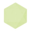 Colour Vert Decor Green hexagonal plate set of 6 pcs 15.8 cm