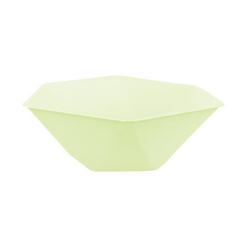 Colour Vert Decor Green Hexagonal Deep Plate Set of 6 - 15.8 cm