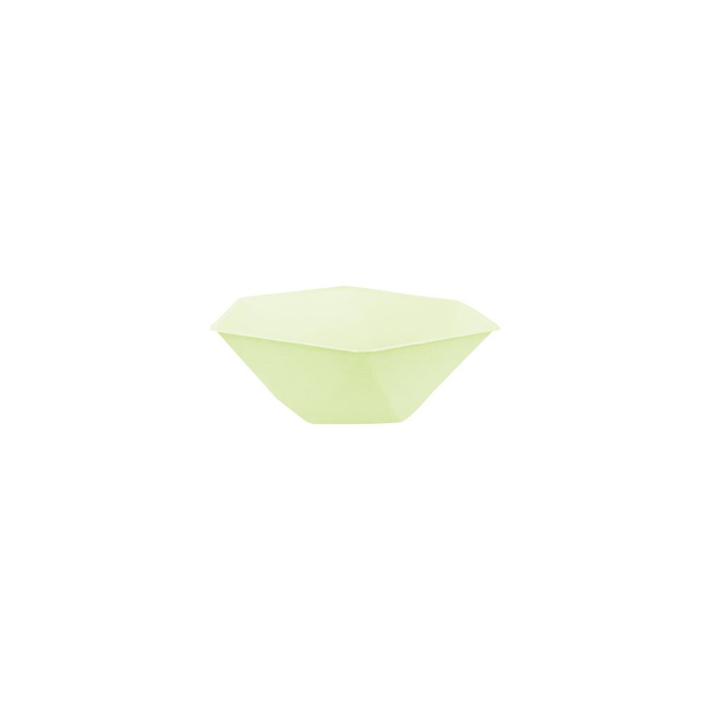 Colour Vert Decor Green Hexagonal Deep Plate Set of 6 - 15.8 cm