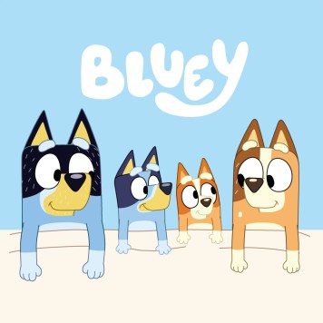Bluey Cozy hand towel, face cloth, towel 30x30 cm