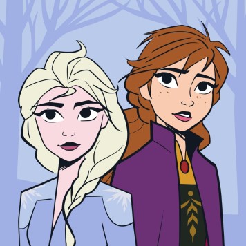 Disney Frozen Sisters Magic Hand Towel, Face Towel, 30x30cm