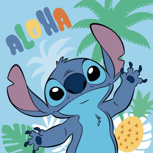 Disney Lilo and Stitch Ananas hand towel, face towel, towel 30x30cm