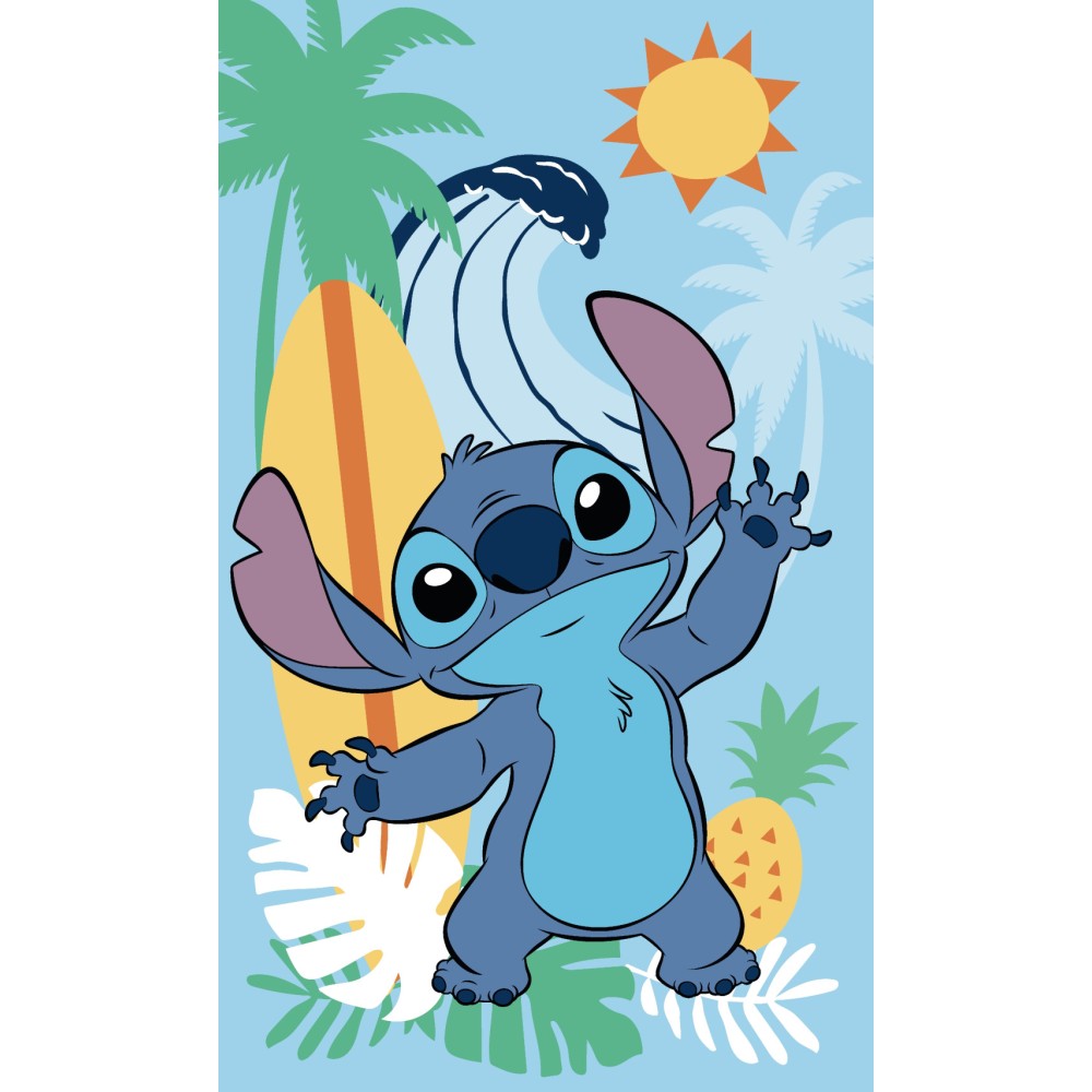 Disney Lilo and Stitch Ananas hand towel, facial towel, towel 30x50cm