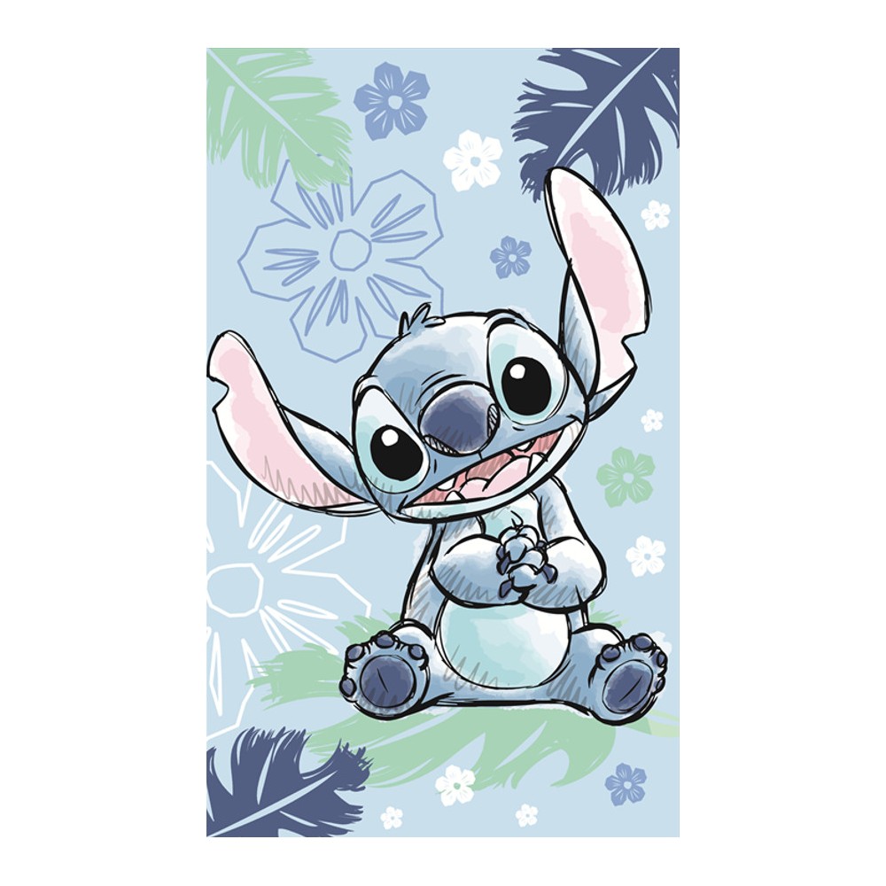 Disney Lilo and Stitch Ohana Blue hand towel, facial towel, towel 30x50cm