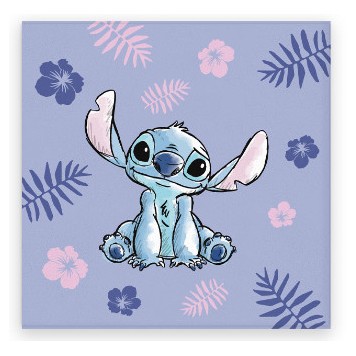 Disney Lilo and Stitch Purple hand towel, face towel, 30x30cm towel