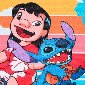 Disney Lilo and Stitch Sunset hand towel, face towel, towel 40x30 cm