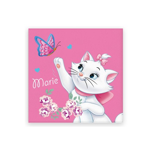 Disney Marie Butterfly cat hand towel, face towel, towel 30x30cm