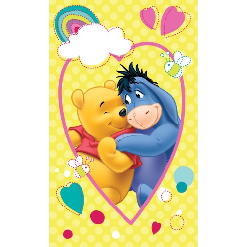 Disney Winnie the Pooh Smile hand towel, face towel 30x50cm