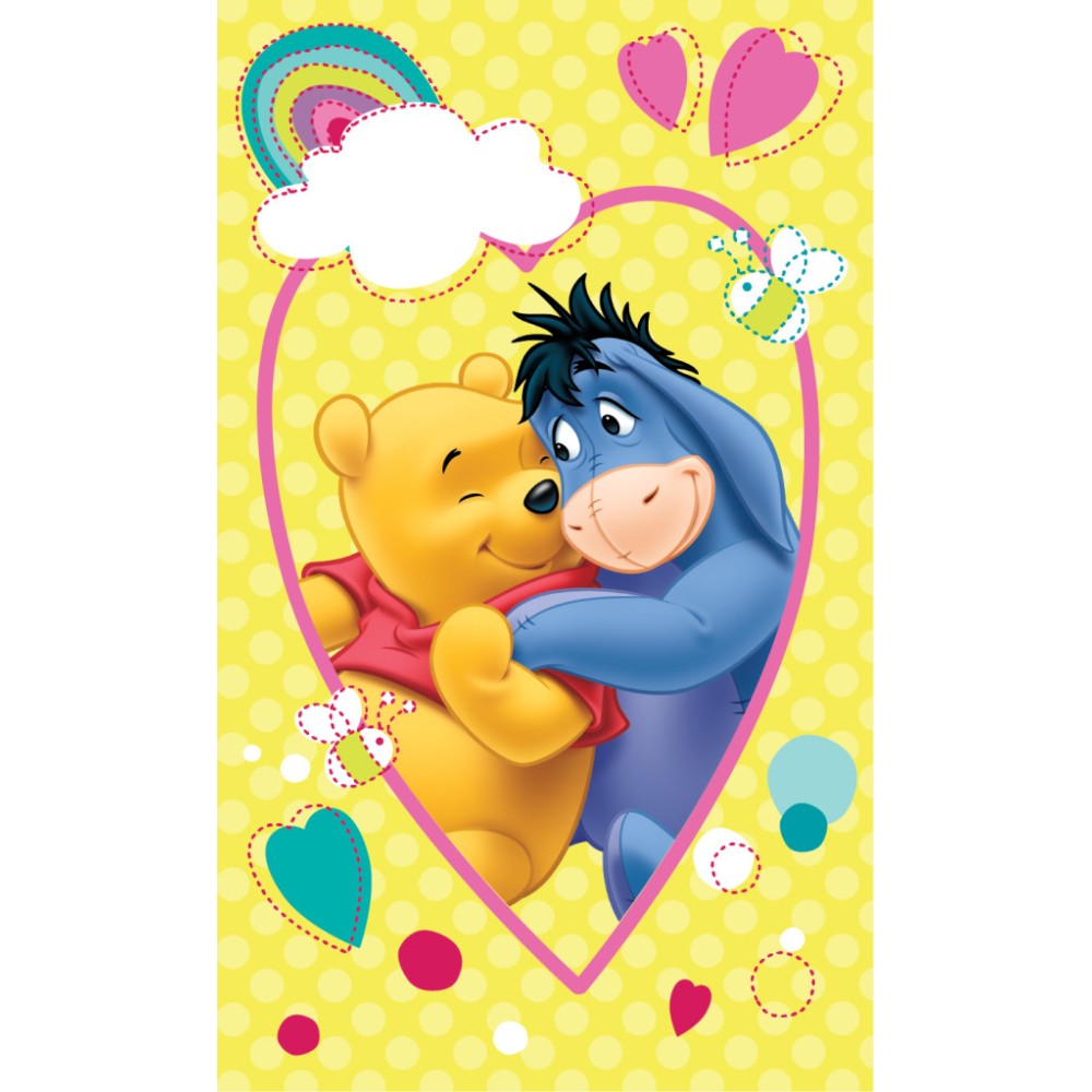 Disney Winnie the Pooh Smile hand towel, face towel 30x50cm