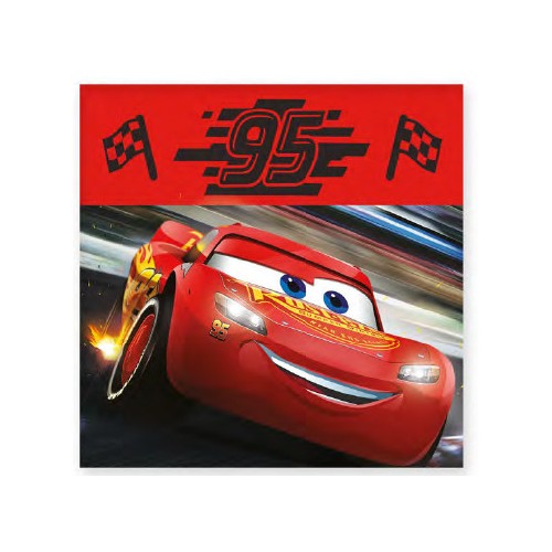 Disney Cars Flag hand towel, face towel, 30x30cm towel