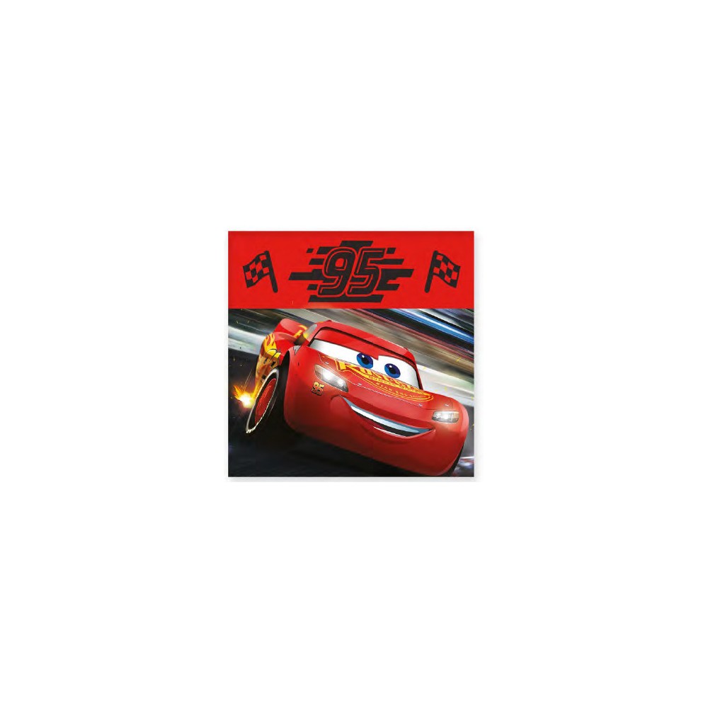 Disney Cars Flag hand towel, face towel, 30x30cm towel
