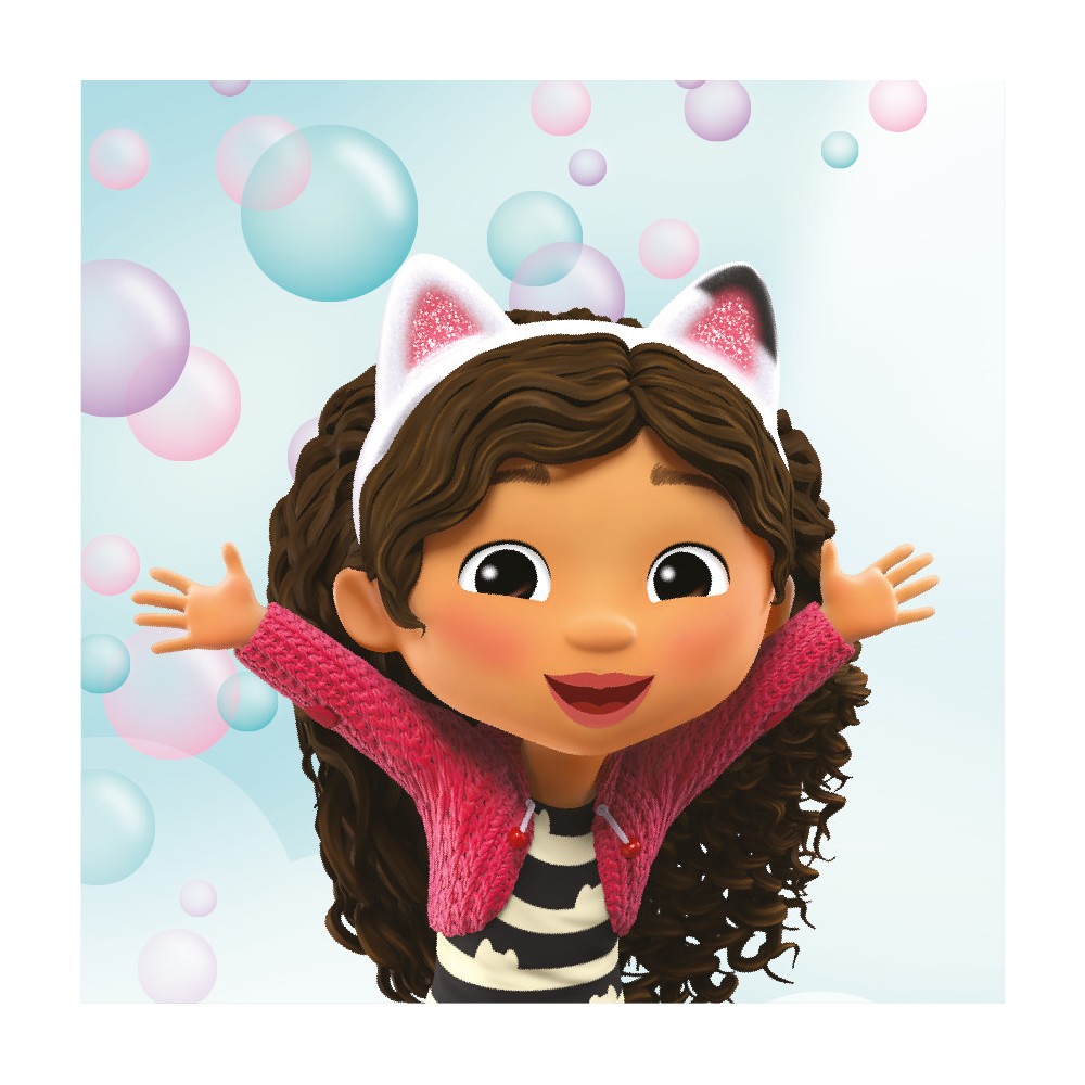 Gabby's Dollhouse Bubbles Hand towel, face cloth, towel 30x30cm