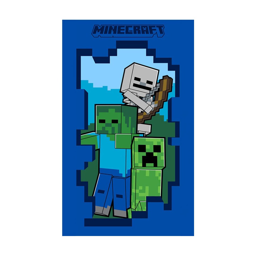 Minecraft Beware hand towel, face towel, towel 30x50 cm