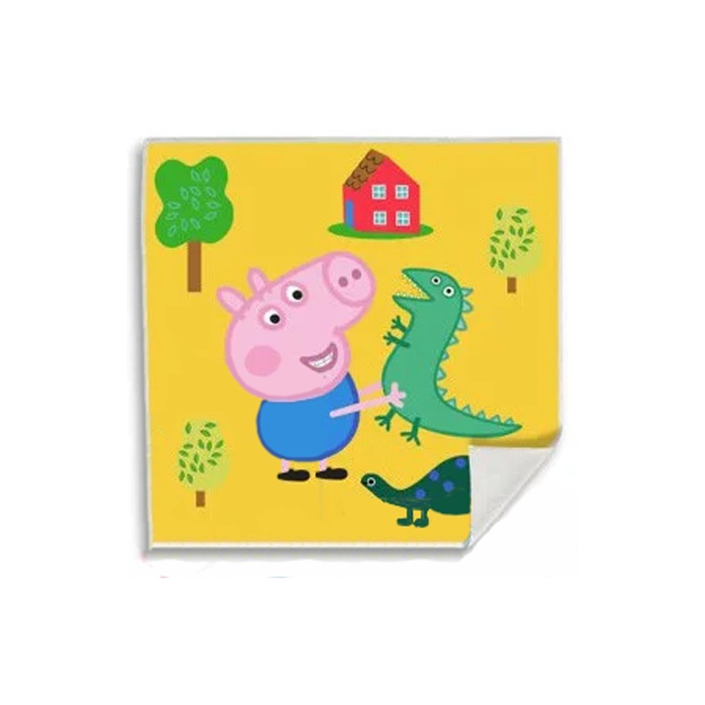 Peppa Pig Dino Magic Hand Towel, Face Towel, 30x30cm