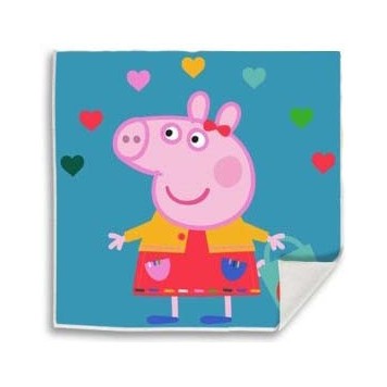 Peppa Pig Hearts Magic Hand Towel, Face Towel 30x30cm