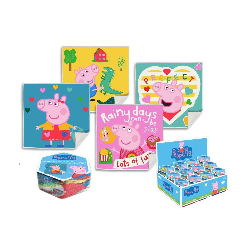 Peppa Pig Pack Magic Hand Towel face towel, towel 30x30cm