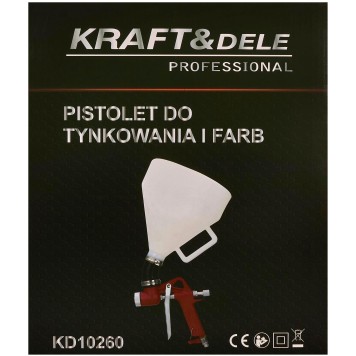 Pistolet do tynków 7,5L 1/4" KD10260