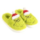 The Grinch Santa Hat adult winter slippers 42/43