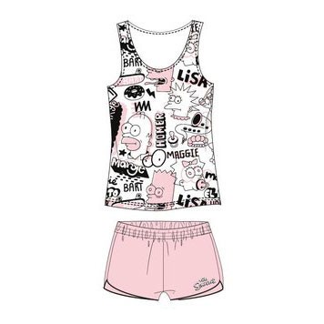 The Simpsons Pink women's short pajamas S-XL