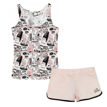The Simpsons Pink women's short pajamas S-XL