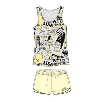 The Simpsons Yellow women's short pajamas S-XL
