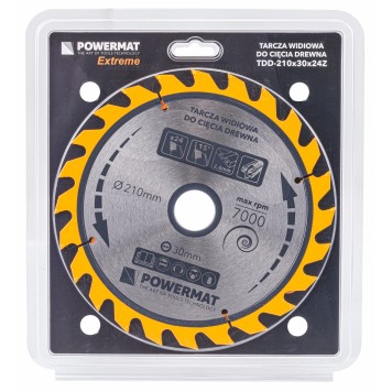 Tarcza widiowa do drewna 210x30 24z TDD-210x30x24Z