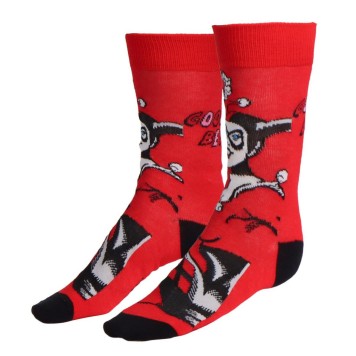 Harley Quinn Red adult long socks 36/43