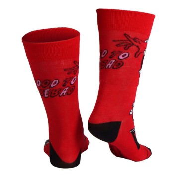Harley Quinn Red adult long socks 36/43