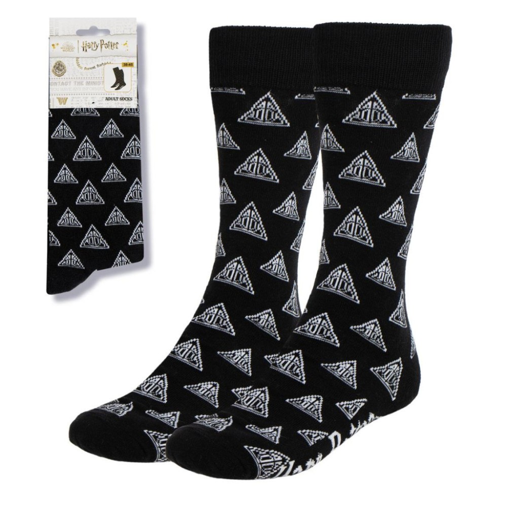 Harry Potter Deathly Hallows adult long socks 38/45