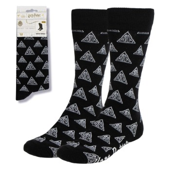 Harry Potter Deathly Hallows adult long socks 38/45