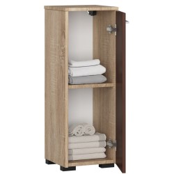 SZAFKA STOJĄCA ŁAZIENKA FIN S30 1D DĄB SONOMA / WENGE