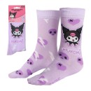 Hello Kitty Kuromi Purple adult long tube socks 36/43