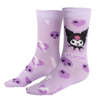 Hello Kitty Kuromi Purple adult long tube socks 36/43