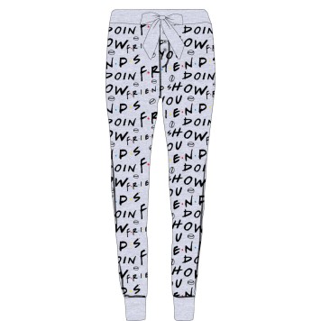 Friends Grey women's long pajama pants L