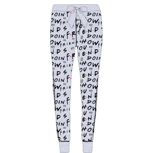 Friends Grey women's long pajama pants S