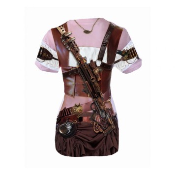 Pirate Lady 3D Women's T-Shirt, Top M