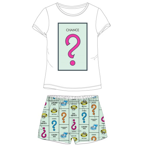 Monopoly women's short pajamas S-XL